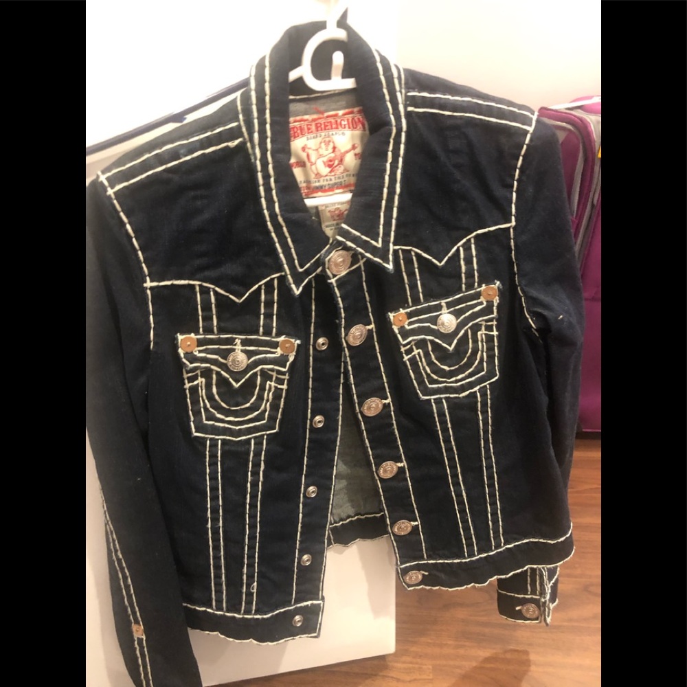 True Religion Denim Jacket. Only Wore Once.